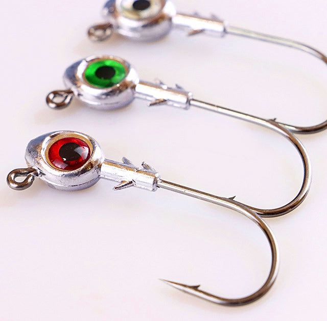 Big Eye Lead Head Jig Hook, 5–14 g (0.18–0.49 oz)