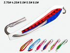 Bow-Shaped Metal Trolling Lure, Single Hook, Stainless Steel – product photo