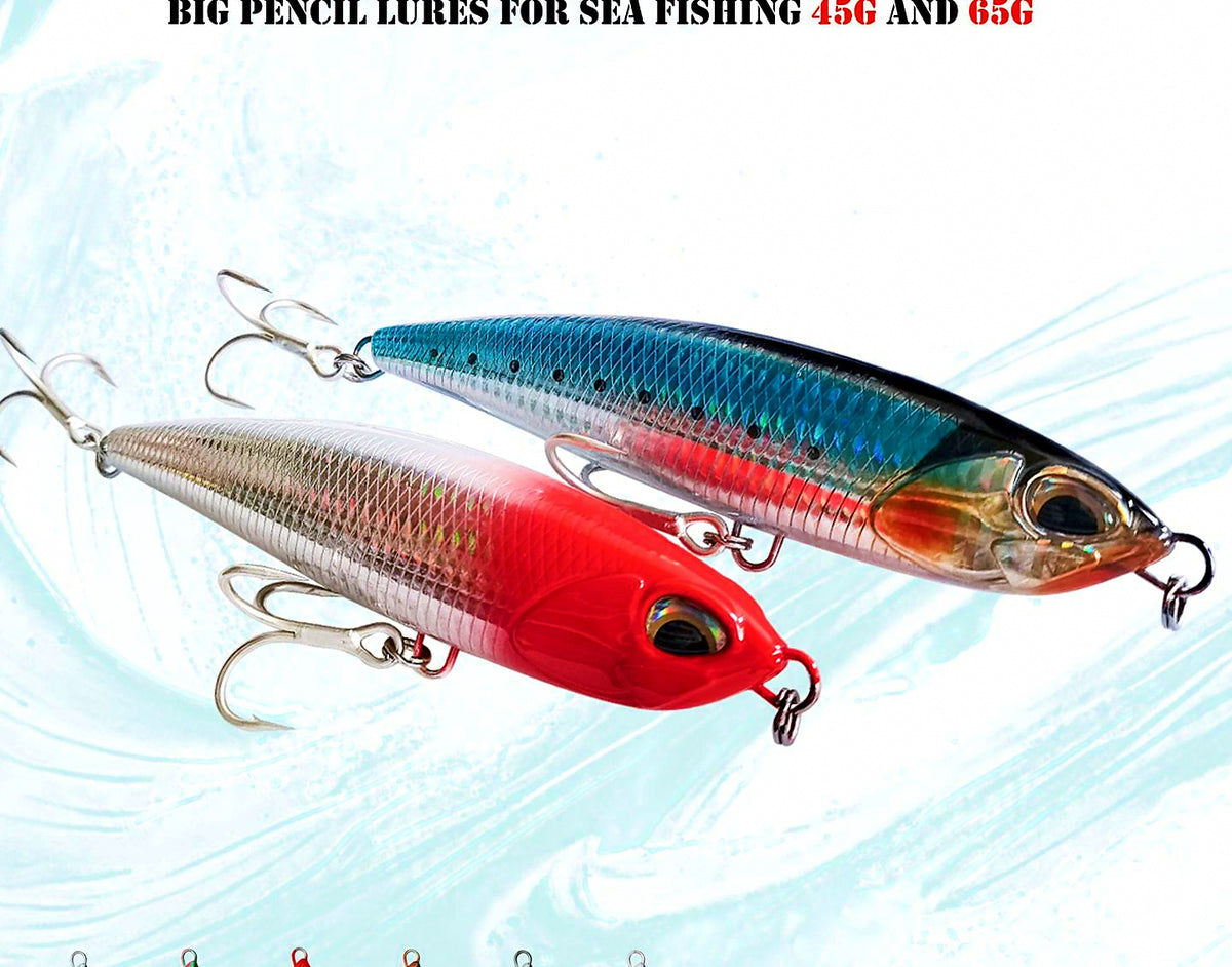 Saltwater Pencil Bait, 45 g (1.6 oz) Floating / 65 g (2.3 oz) Sinking – product photo