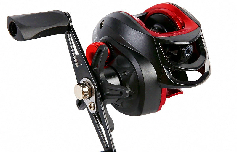 Round Baitcasting Reel, Metal Spool, Left or Right Hand – product photo
