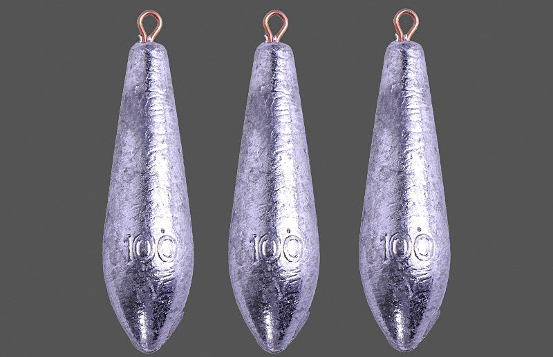 Willow Lead Sinker with Eyelet, 10–200 g (0.35–7.1 oz) – product photo