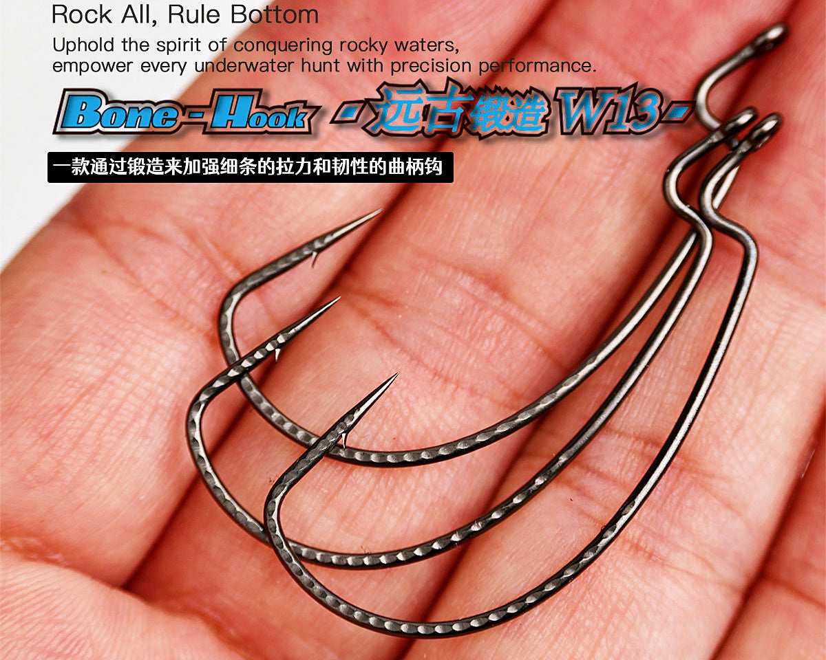 Offset Worm Hooks for Texas & Carolina Rigs, 15-Pack – product photo