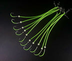 Glow Pre-Tied Hook Rigs, Barbed, 10 pcs per Pack – product photo