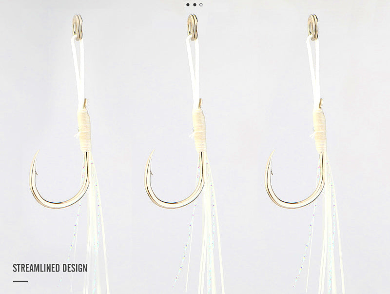 Glow Single Jig Hook, Barbed, Sizes 10–18 – product photo