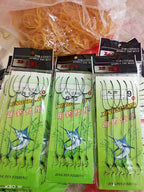 5-Hook Bait Rig with Barbed Hooks, Iseni/Maruseigo, #3–#20 – product photo