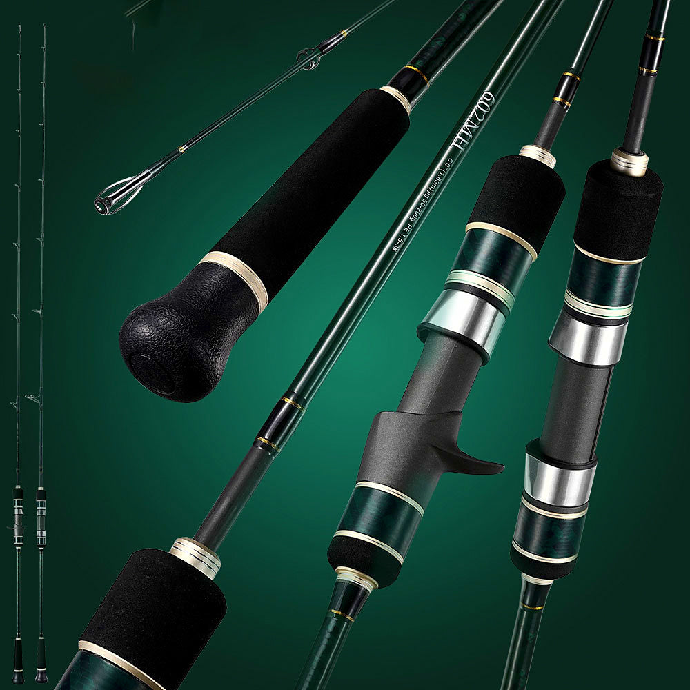 Solid Carbon Slow Pitch Jig Rod, 2-Piece Boat Rod, 1.8–1.98 m – product photo