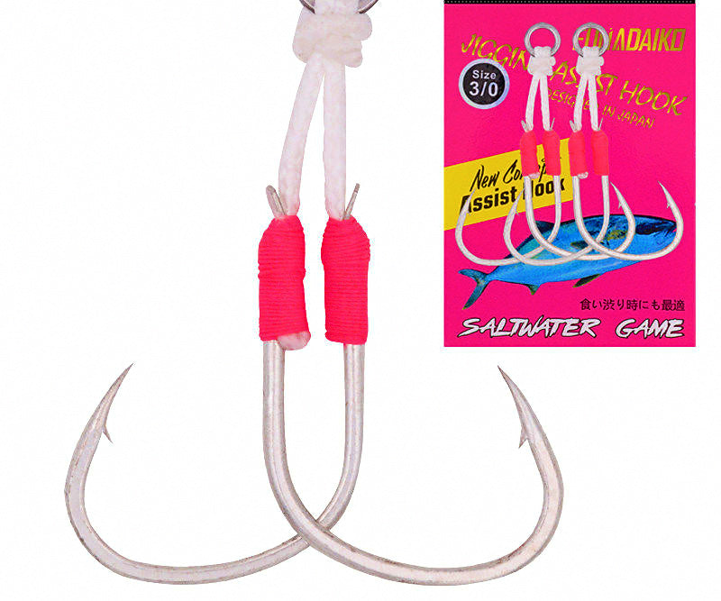 Slow Pitch Double Assist Hooks, Barbed, 1/0–7/0 – product photo
