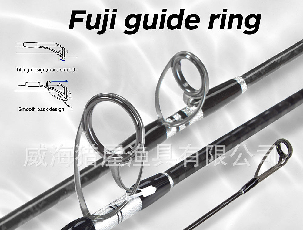 Slow Pitch Jigging Rod, 2-Piece Carbon Boat Rod, 1.68–1.98 m – product photo
