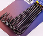 Long Shank Mackerel Hooks, Barbed, 4/0–6/0, 40 pcs – product photo