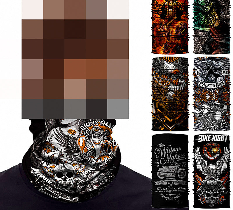 Ice Silk Neck Gaiter Sun Face Cover, 25x50 cm (9.8x19.7 in) – product photo