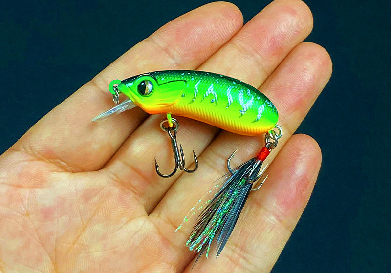 Fat Minnow Hard Bait Lure, Single or Treble Hook – product photo