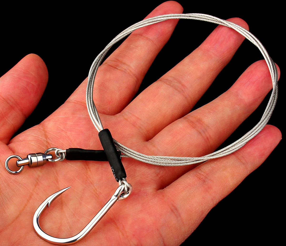 Grouper Rig with Wire Leader & Bearing Swivel, 2 Sets – product photo