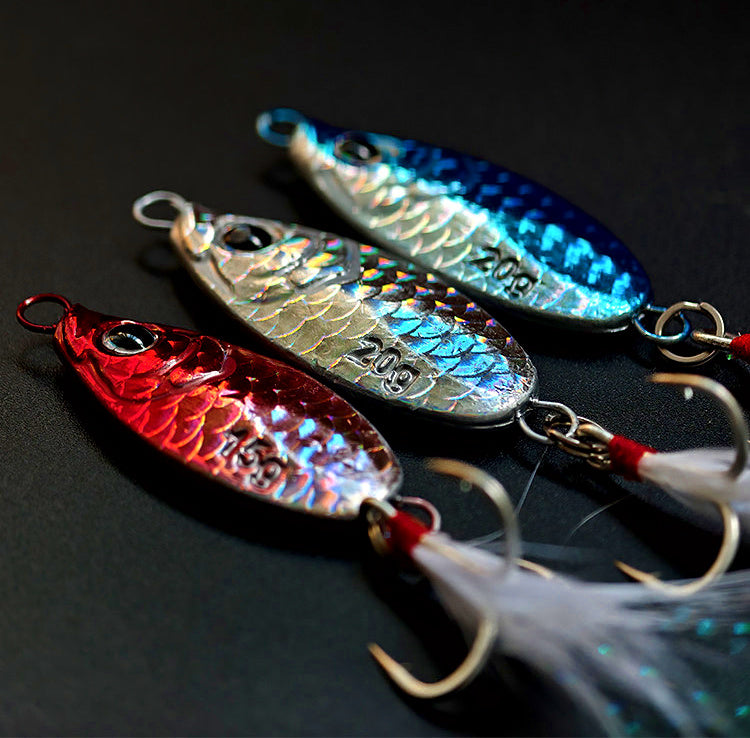 Mini Metal Jig, Feathered Treble Hook, 5–20 g (0.18–0.71 oz) – product photo
