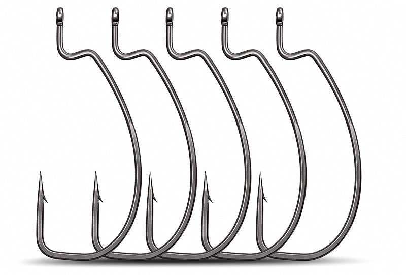 Wide Gap Offset Worm Hook, Teflon, Sizes 2 to 7/0 – product photo