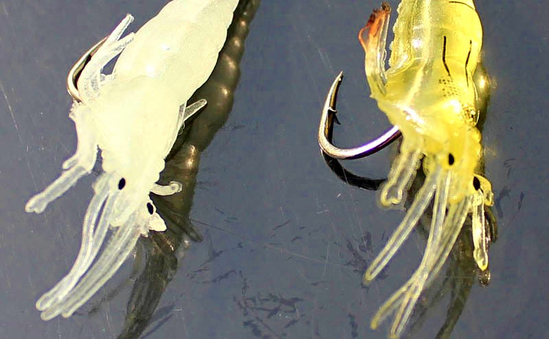 Soft Shrimp Lure with Hook, 4 cm (1.6 in), 1.3 g (0.05 oz) – product photo