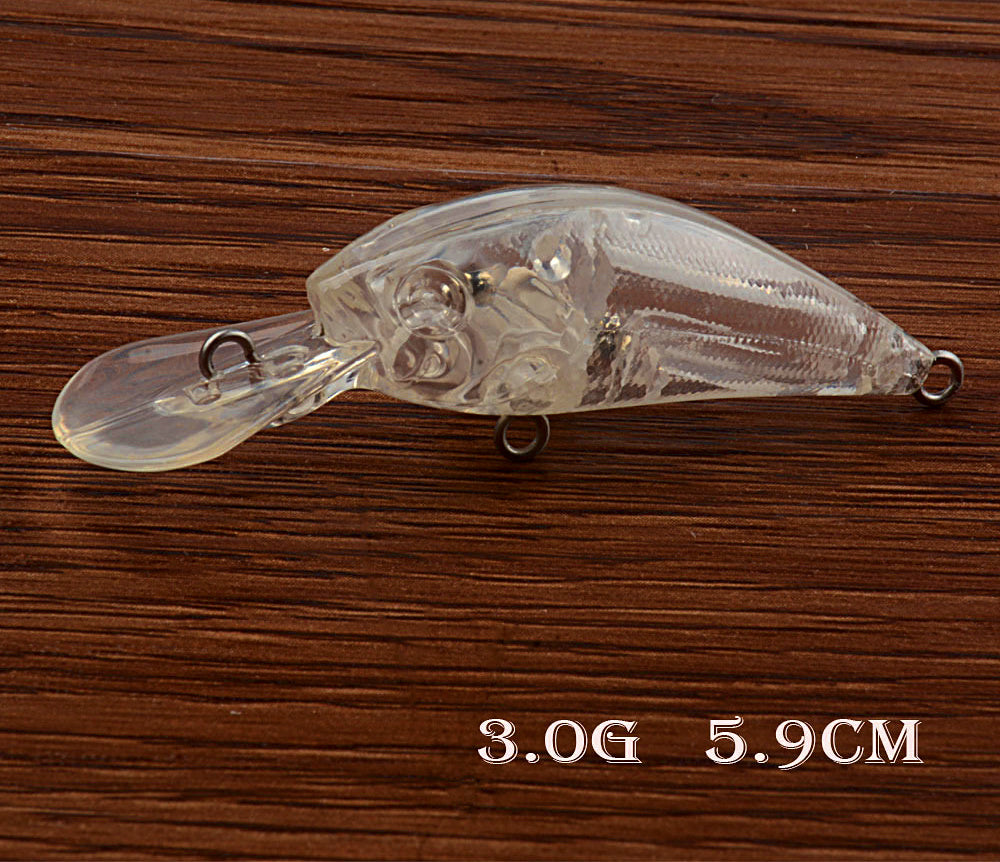 Unpainted Minnow Lure Blank, 5.9 cm (2.3 in), 3.4 g – product photo