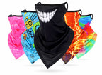 Ear-Loop Triangle Face Cover Neck Gaiter, Ice Silk Mesh – product photo