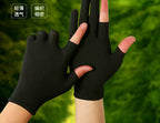 Thin Fingerless Fishing Gloves, Nylon Sun Protection – product photo