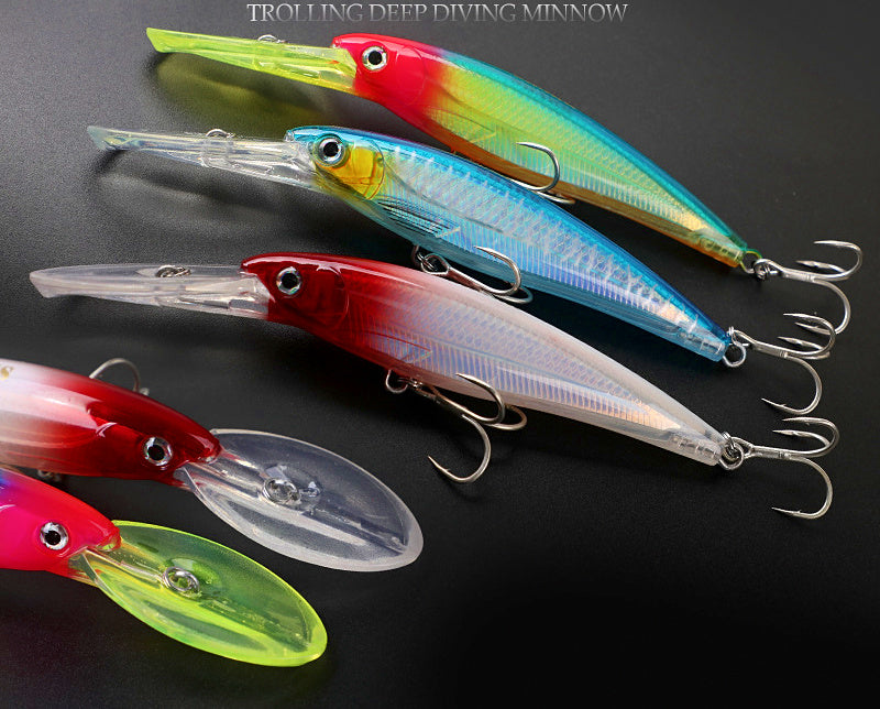 Deep Diving Trolling Minnow Lure, 16 cm, 73 g (2.6 oz) – product photo