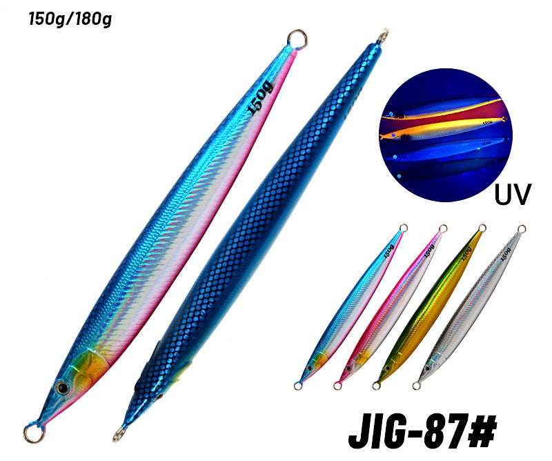 Glow UV Slow Pitch Jig, 150–180 g (5.3–6.3 oz) – product photo