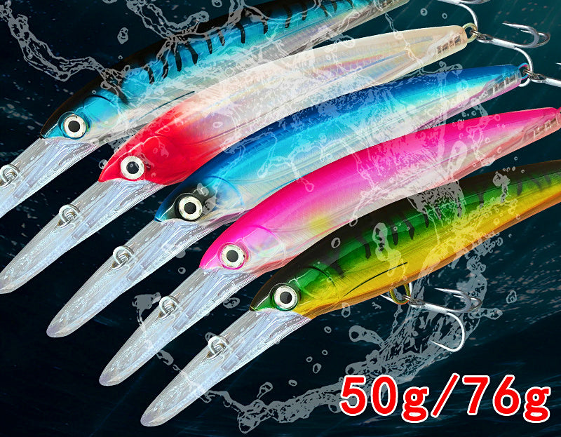 Deep Diving Trolling Minnow Lure, 50 g & 76 g (1.8 & 2.7 oz) – product photo
