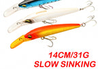 Slow Sinking Diving Minnow Trolling Lure, 14 cm, 31 g (1.1 oz) – product photo