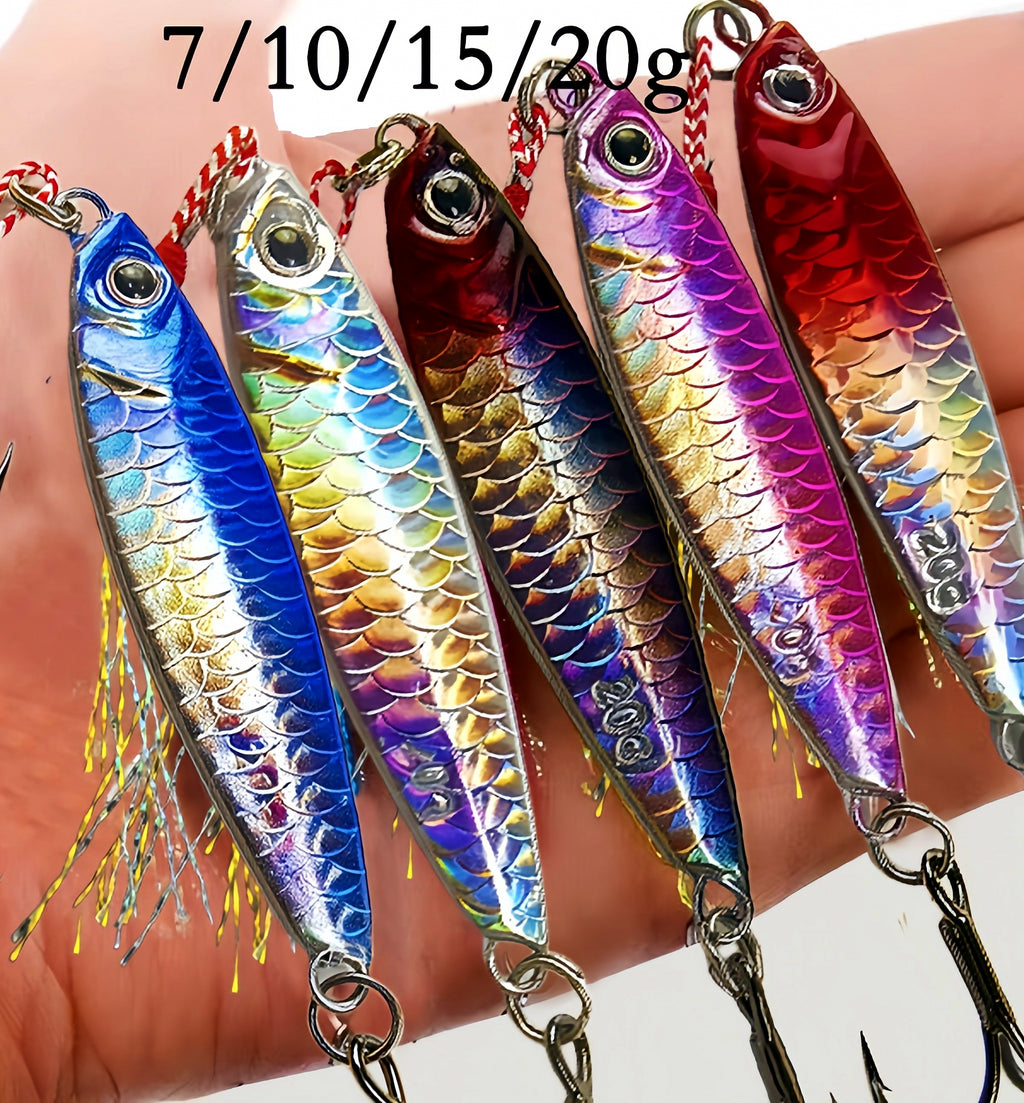 Casting Metal Jig, Fish Scale Finish, 7–20 g (0.25–0.71 oz) – product photo