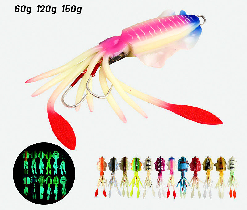 Leaded Squid Octopus Soft Lure, 60–150 g (2.1–5.3 oz) – product photo