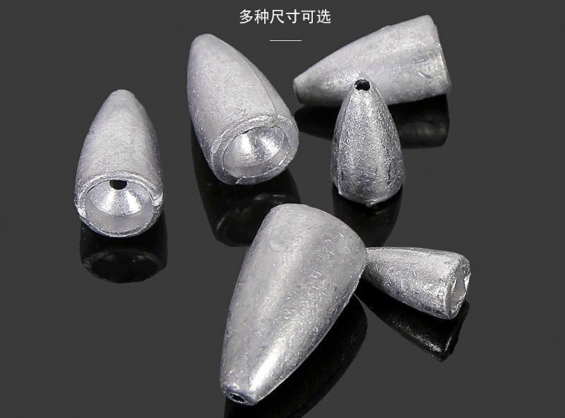 Lead Bullet Sinkers for Texas Rig, 1.75–14 g (1/16–1/2 oz) – product photo