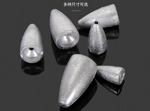 Lead Bullet Sinkers for Texas Rig, 1.75–14 g (1/16–1/2 oz) – product photo