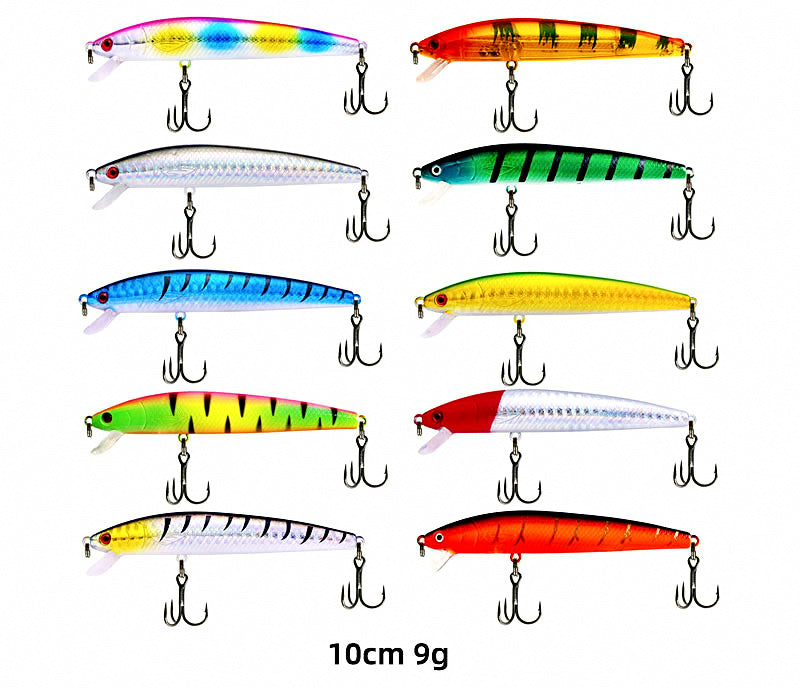 Floating Minnow Lure with Rattle, 8–10 cm (3.1–3.9 in) – product photo