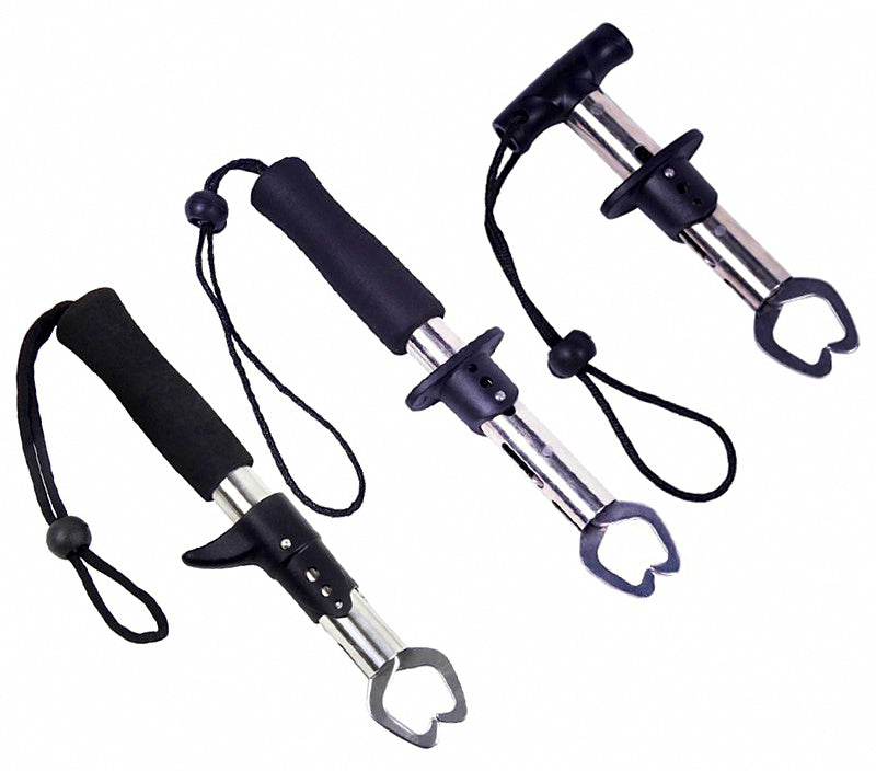 Stainless Steel Fish Gripper, T-Handle, Straight, Pistol Grip – product photo
