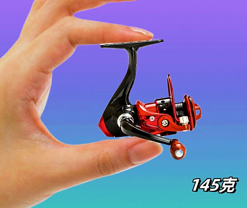 Mini Spinning Reel, Front Drag, Interchangeable Handle – product photo