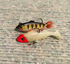 Soft Swimbait Lure, 15 g (0.5 oz), Glow Red Head or Pink – product photo