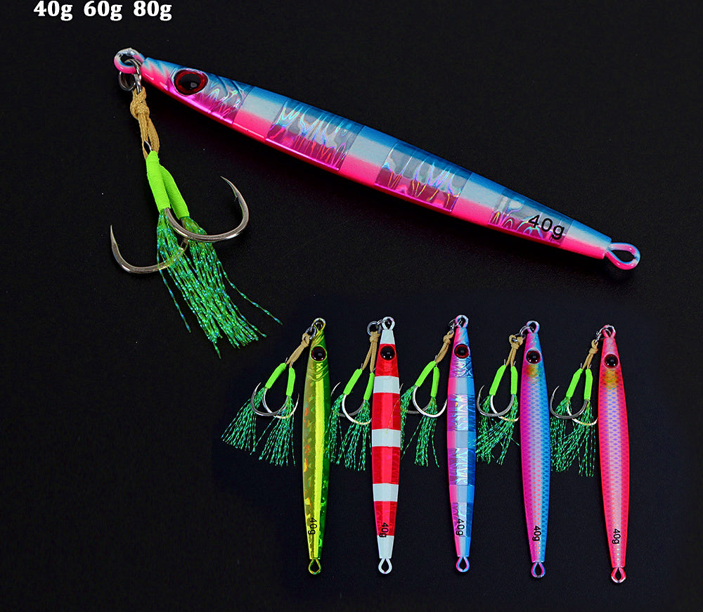 Fast-Sinking Metal Jig with Hook, 30–80 g (1.1–2.8 oz) – product photo