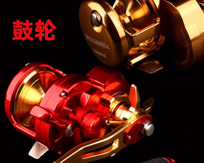 FOX1500 Slow Pitch Jigging Reel, 6.2:1, 9 Bearings – product photo