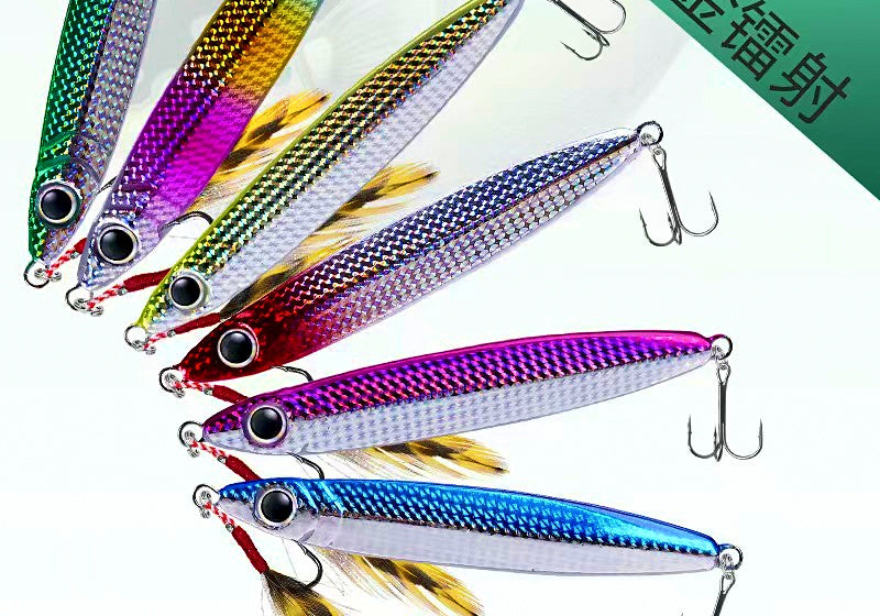 Laser Metal Jig, Fish Scale Pattern, 7–40 g (0.25–1.4 oz) – product photo