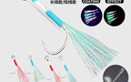 Luminous Single Jig Hook with Steel Wire, 1/0–4/0, 2 per Pack – product photo