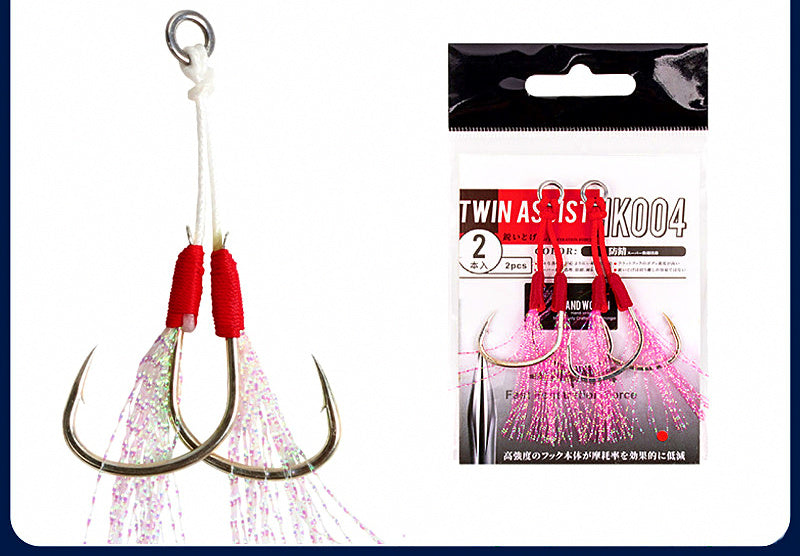 Slow Pitch Jig Assist Hooks, Double Hook Pairs, 1/0–4/0 – product photo