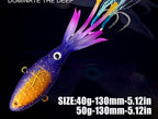 Squid Jig with Hooks, 130 mm, 40 g (1.4 oz) & 50 g (1.8 oz) – product photo