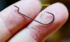 Fine Wire Offset Worm Hooks for Texas Rig, Size 10–1 – product photo