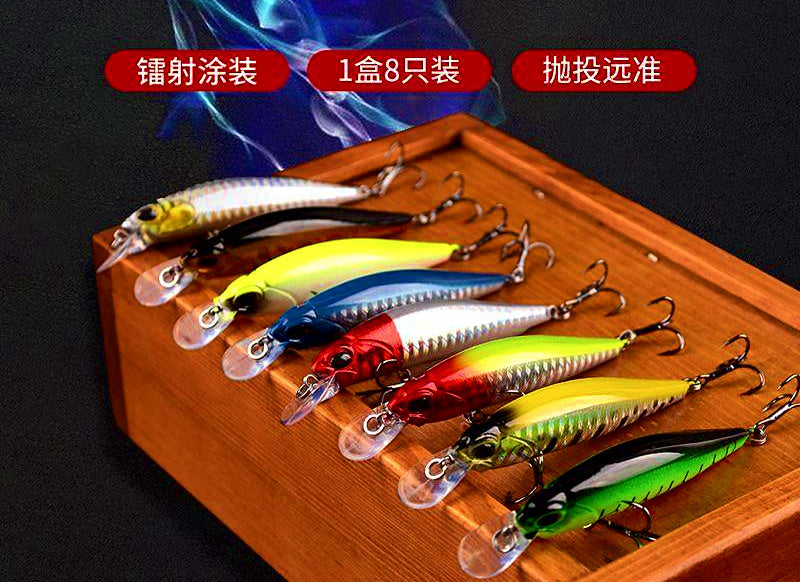 Suspending Minnow Lure 8-Pack, 7.5–11 cm (3–4.3 in) – product photo