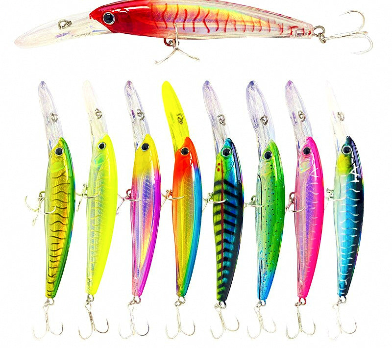 Diving Minnow Trolling Lure, 47.6 g (1.7 oz), Steel Wire – product photo