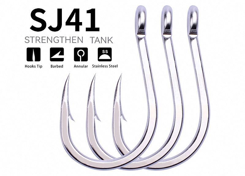 Single Jig Assist Hook for DIY Rigging, High Carbon Steel, 1/0–13/0 – product photo