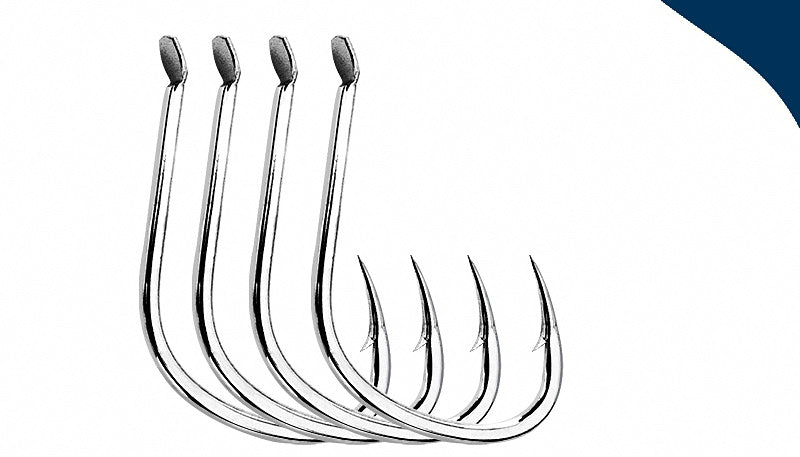 Barbed Saltwater Hooks, 10-Pack, Sizes 2 to 5/0 – product photo