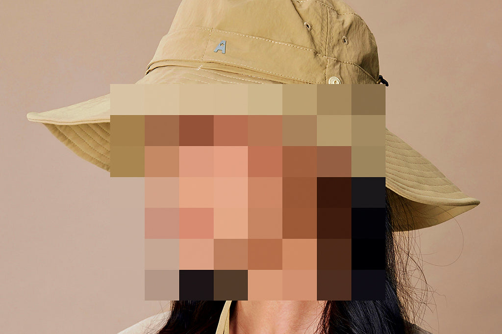 Wide Brim Sun Bucket Hat, UPF 50+, Foldable, Adjustable – product photo