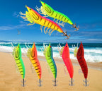 Glow Squid Jig with Rattle, Shrimp Style, Size 3.0 / 3.5 – product photo