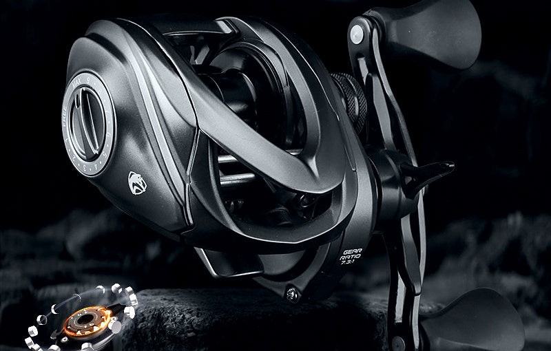 Round Baitcasting Reel, 7 Bearings, Left or Right Hand – product photo