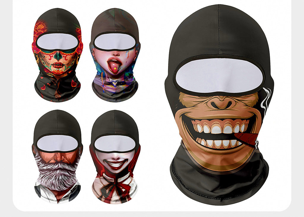 Novelty Face Cover Sun Mask, Ice Silk, One Size – product photo