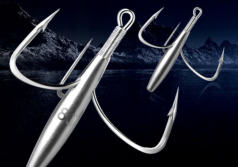 Barbed Triple Anchor Hook with Lead, 1.1–3.5 oz (30–100 g) – product photo